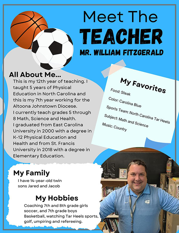 Meet the Teacher Mr. Fitzgerald